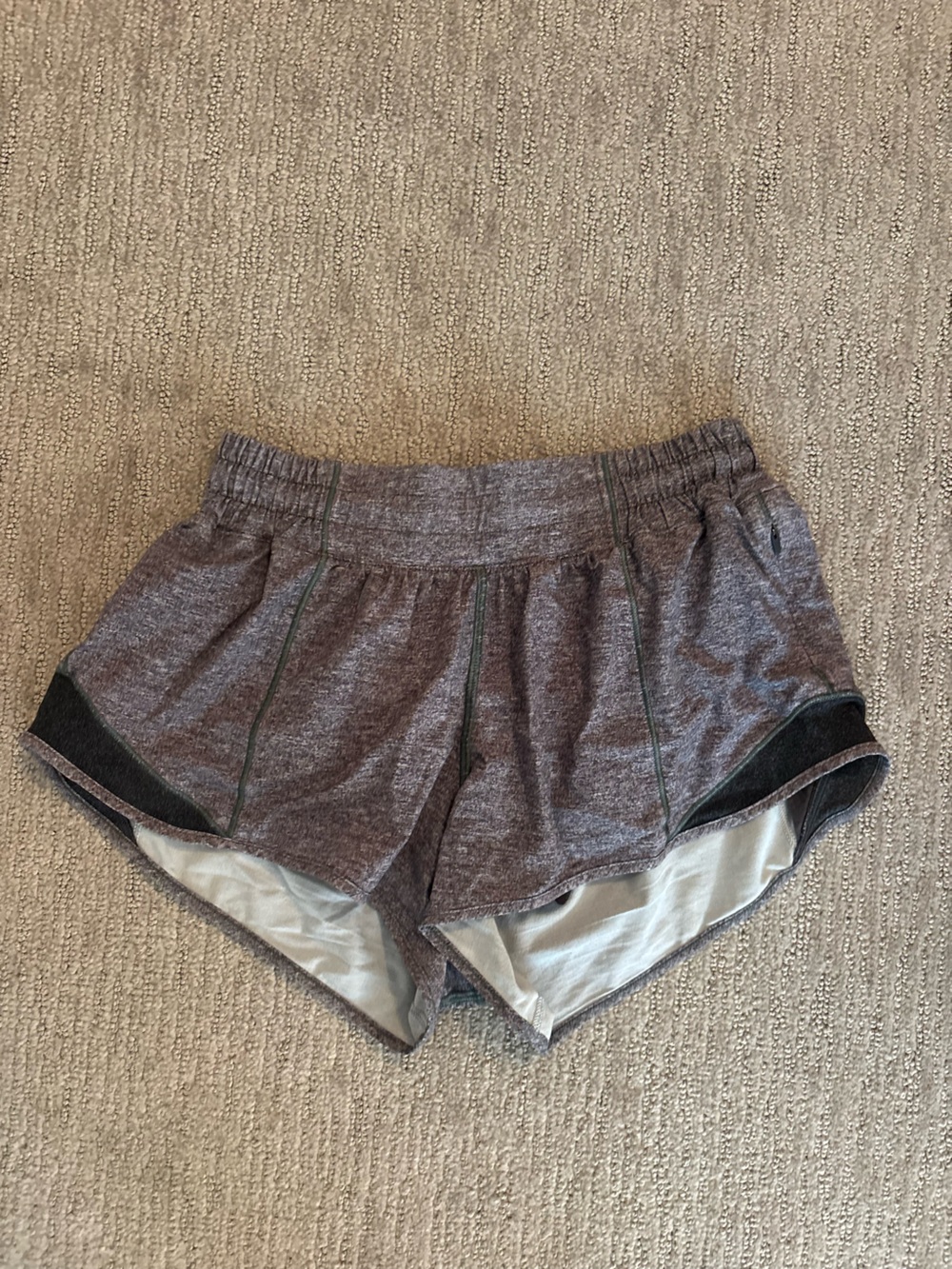 Lululemon gray hotty hot shorts